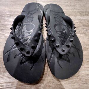 Christian Louboutin flip flops
